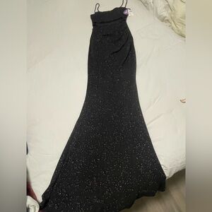 Windsor Black Glitter Gown